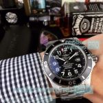 AAA Grade Breitling Superocean Black Dial Black Bezel Replica Watch